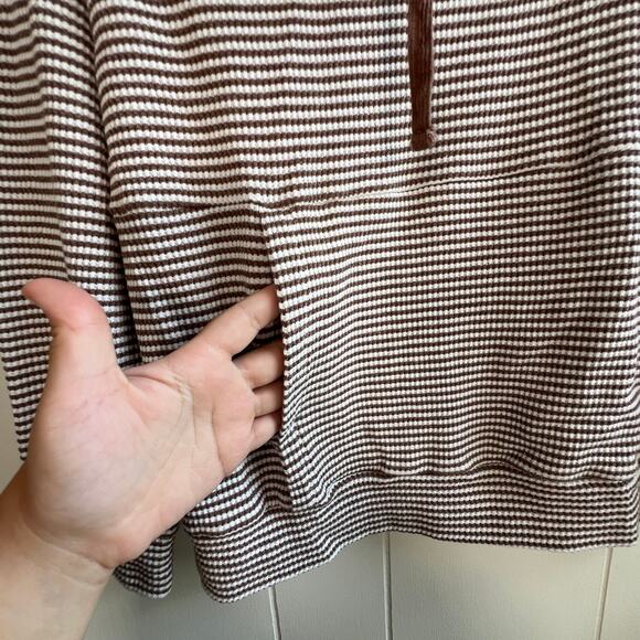 Doe & Rae Striped Cowl Neck Long Sleeve Sweater Size Large - Picture 6 of 9